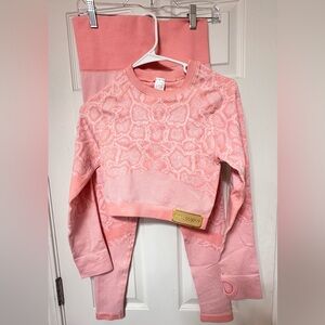 Never Worn - Cute Light Pink Workout Set - Size L